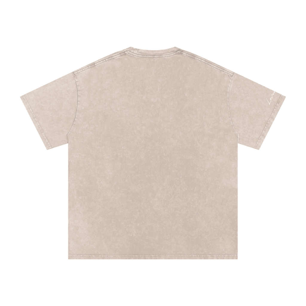Washed oversized cotton tee