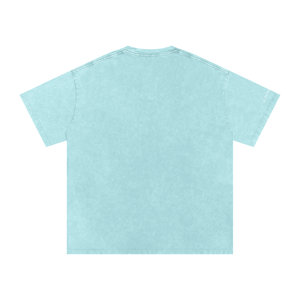 Washed oversized cotton tee