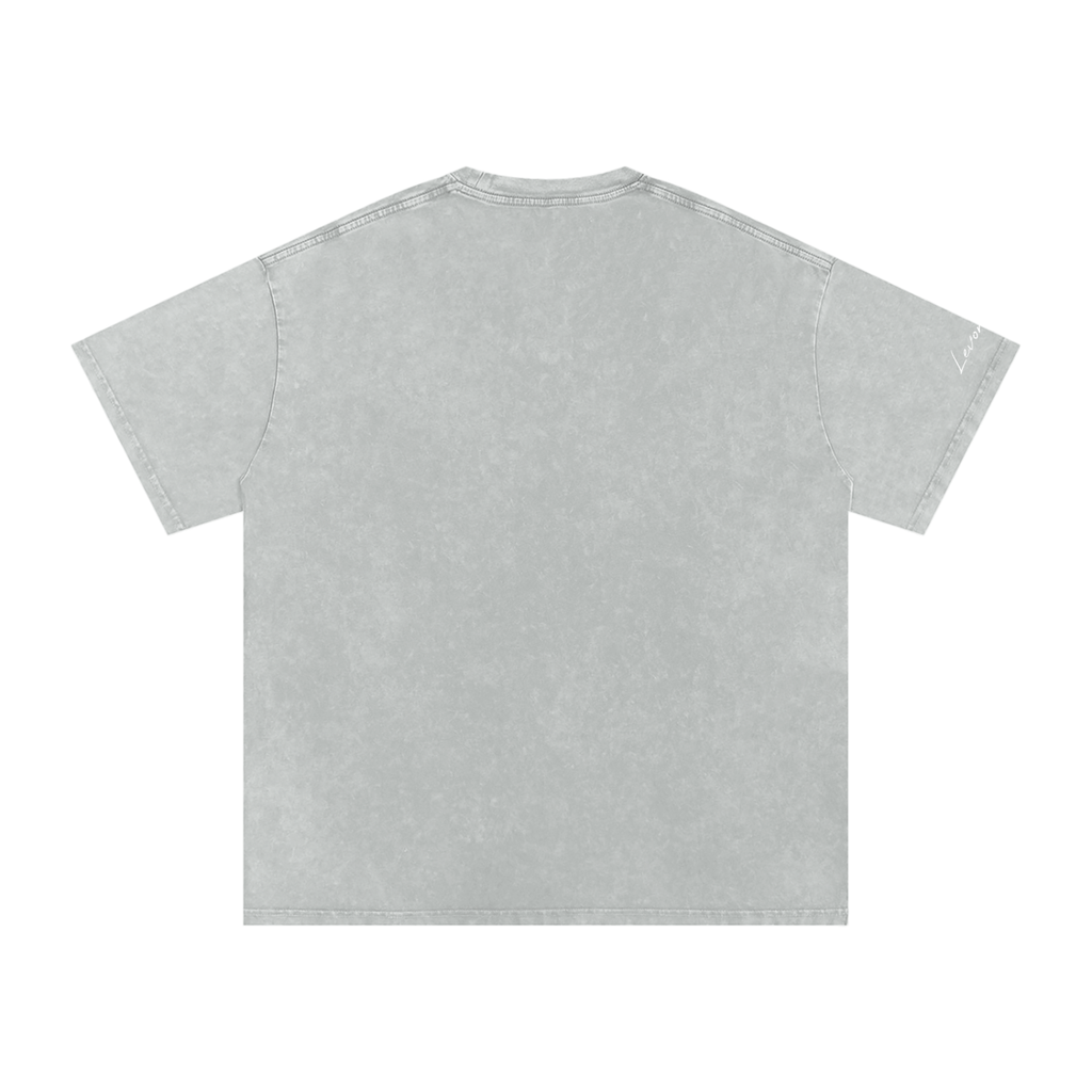 Washed oversized cotton tee